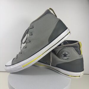 Converse Chuck Taylor Syde Street Mid Mens Size 13 Grey Yellow Sneakers